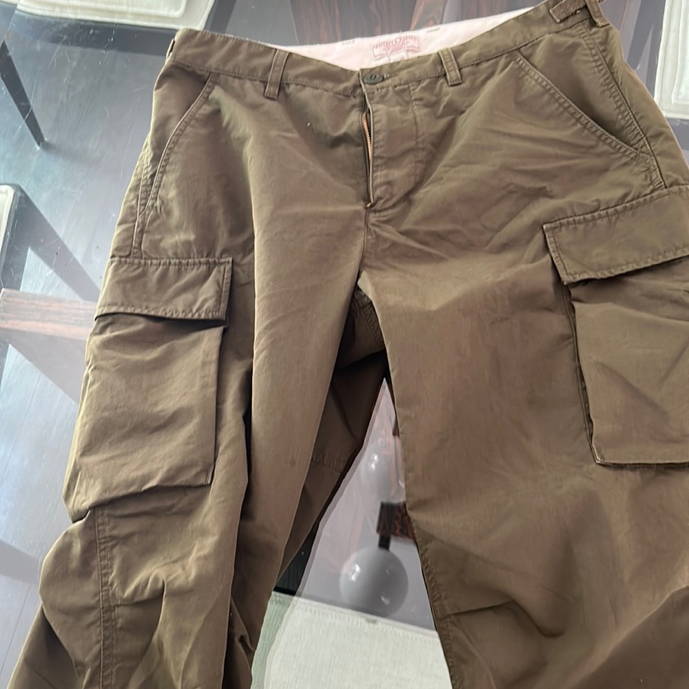 Army Green J Crew Wallace Barnes Cargo Pants